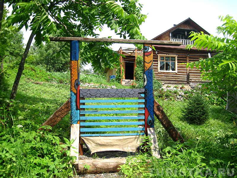 Усадьба координатора Телецкой школы молодёжного экотуризма «Хранители Озера» при Алтайском биосферном заповеднике