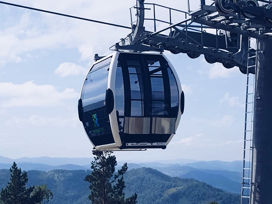 Новая гондольная канатная дорога в Манжероке