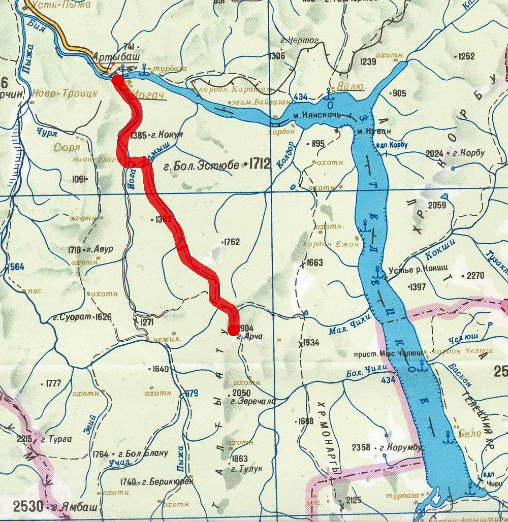 Трасса соревнований (1-й день HARD) 45 км × 2