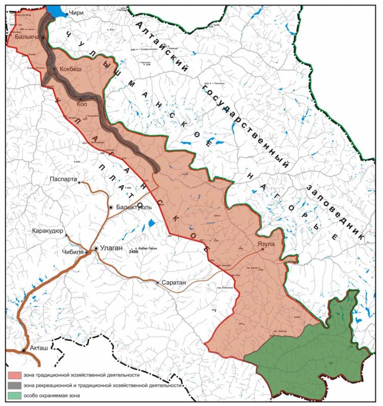 Проект территории природного парка Ак-Чолушпа