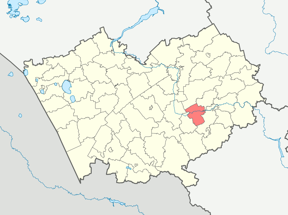 Быстроистокский район на карте Алтая