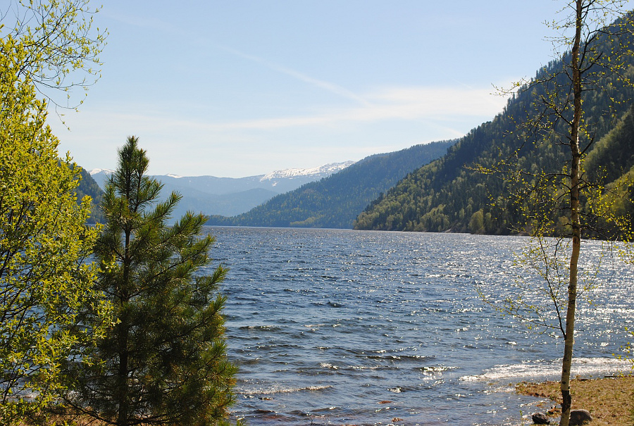 Телецкое озеро с базы Эстюба