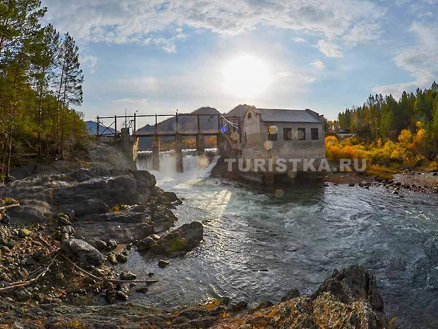 Чемальская ГЭС на реке Чемал