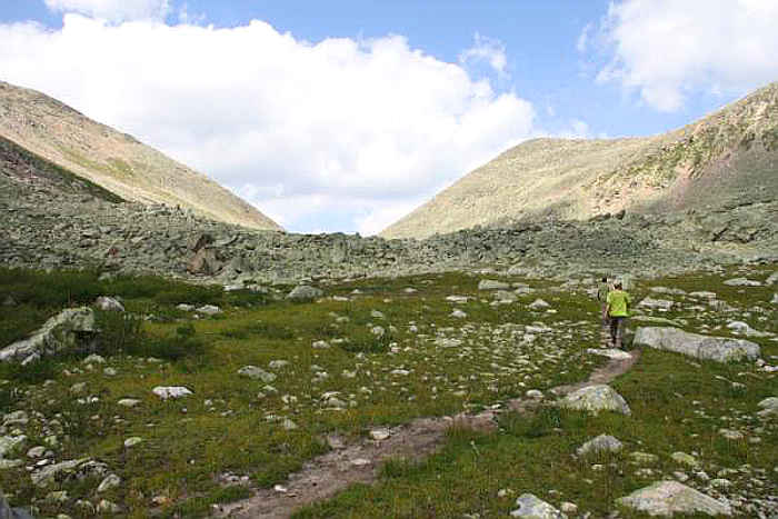 Подступы к подъему на перевал