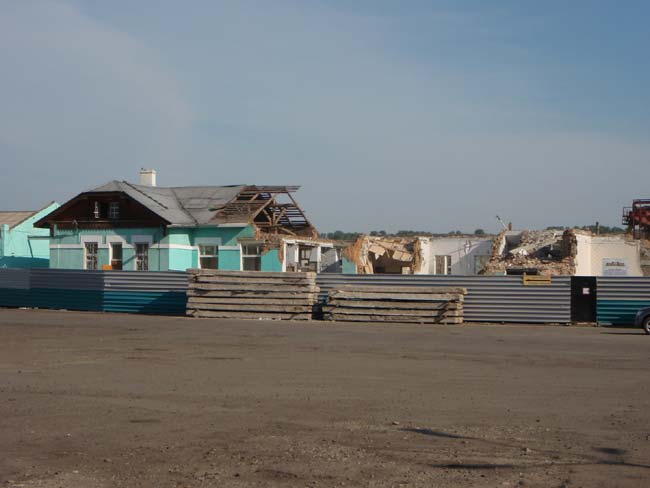 Разрушенный Бийский вокзал