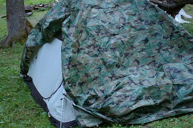 Пока дождя нет - нормально (палатка с костровым тентом), фото Анастасии Ермаковой