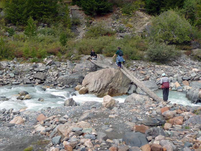 Переправляемся обратно на левый берег Актру