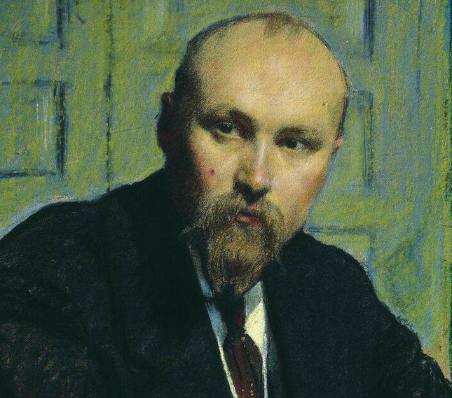 Н. К. Рерих (портрет художника Бориса Кустодиева)