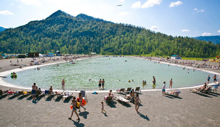 Озеро на Рублевке вид от кафе