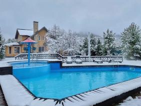 Горный Алтай : Теплый бассейн в усадьбе Финские дачи