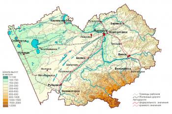 Карта Алтайского края Карта Алтайского края