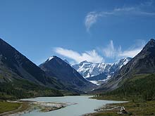Горный Алтай : Активный тур на лошадях  к Белухе :  Белуха и Аккемское озеро