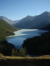 Горный Алтай : Конный поход к Белухе :  Кучерлинское озеро