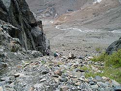 Горный Алтай : Алтаеведение : Подъем по кулуару