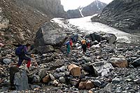 Горный Алтай : Путешествие в ущелье Актру (август 2007) : Ледник Малый Актру.