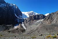 Горный Алтай : Путешествие в ущелье Актру (август 2007) : Ледник Большой Актру.