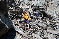 Горный Алтай : Путешествие в ущелье Актру (август 2007) : Спуск с перевала Значкистов 1Б.