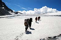 Горный Алтай : Ледники и озера Южно-Чуйского хребта (лето 2007) : Ледник Удачный. Перевал Удачный 3000 м (1А).