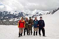 Горный Алтай : Ледники и озера Южно-Чуйского хребта (лето 2007) : Ледник Удачный. Перевал Удачный 3000 м (1А).