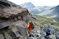 Горный Алтай : Ледники и озера Южно-Чуйского хребта (лето 2007) : Работа ледника.