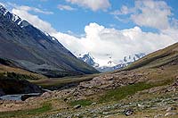 Горный Алтай : Ледники и озера Южно-Чуйского хребта (лето 2007) : Долина реки Талдура. Талдуринский ледник