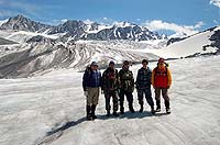 Горный Алтай : Ледники и озера Южно-Чуйского хребта (лето 2007) : На Талдуринском леднике.