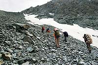 Горный Алтай : Ледники и озера Южно-Чуйского хребта (лето 2007) : Перевал Ленинградский 3300 м (1Б).