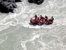 Горный Алтай : Сплавы (рафтинг) : Катунь, порог Тельдек-Пень