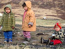 Горный Алтай : Экспедиция на плато Укок : Юные алтайцы