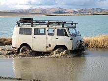 Горный Алтай : Экспедиция на плато Укок : Брод