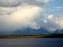 Конный поход на плато Укок : Озеро Кальдинкуль