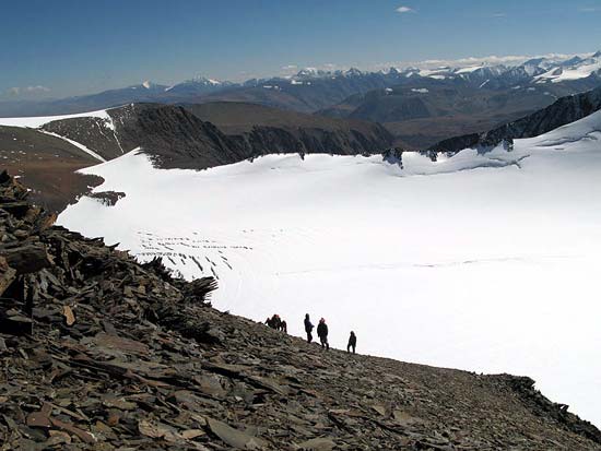 Подъем с верхнего плато на вершину Караташ