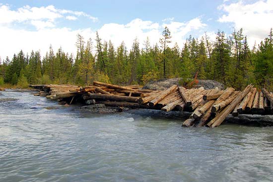 Мост через Актру возле перевалки