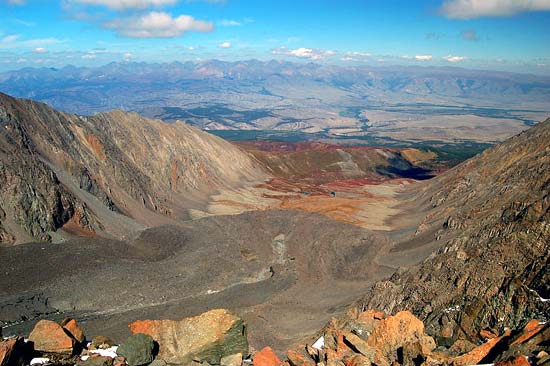 Вдали Курайская степь