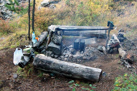 Вечером в лагере