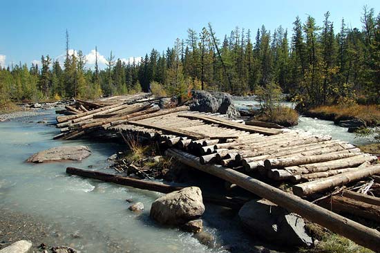 Мост через Актру возле перевалки