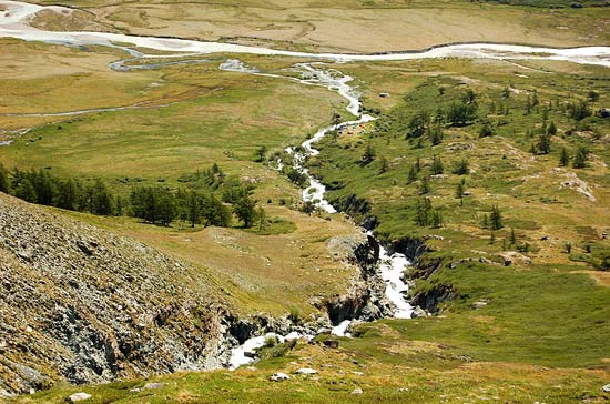 Река Тура-Оюк. Слияние с Акколом.