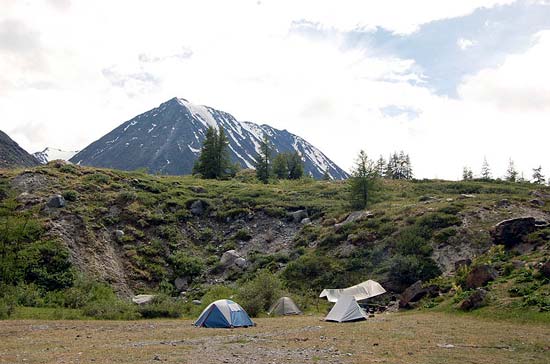 Долина реки Аккол. Бивак