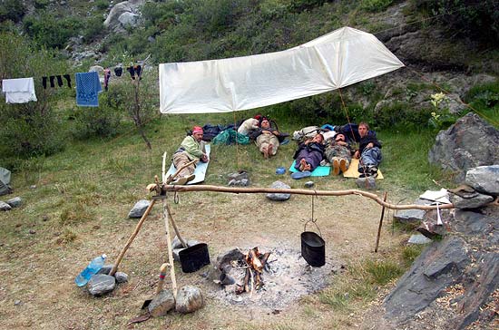 Долина реки Аккол. Бивак