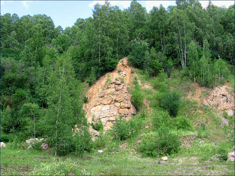 Скальные выходы Салаирского кряжа