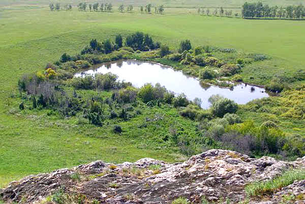 Озеро у горы Каменной