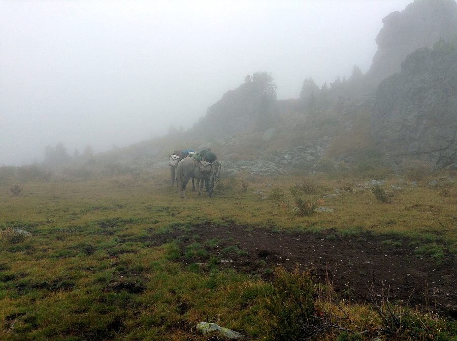 Здесь можно было бы увидеть Белуху...