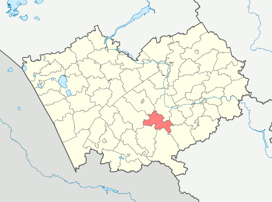 Усть-Калманский район на карте Алтая