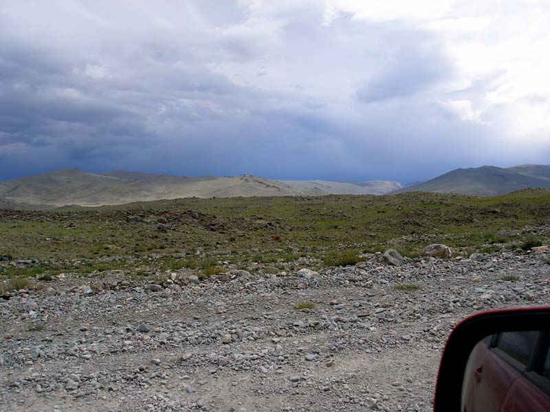 Дорога по Чуйской степи