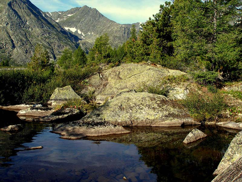 Берега Алахинского озера