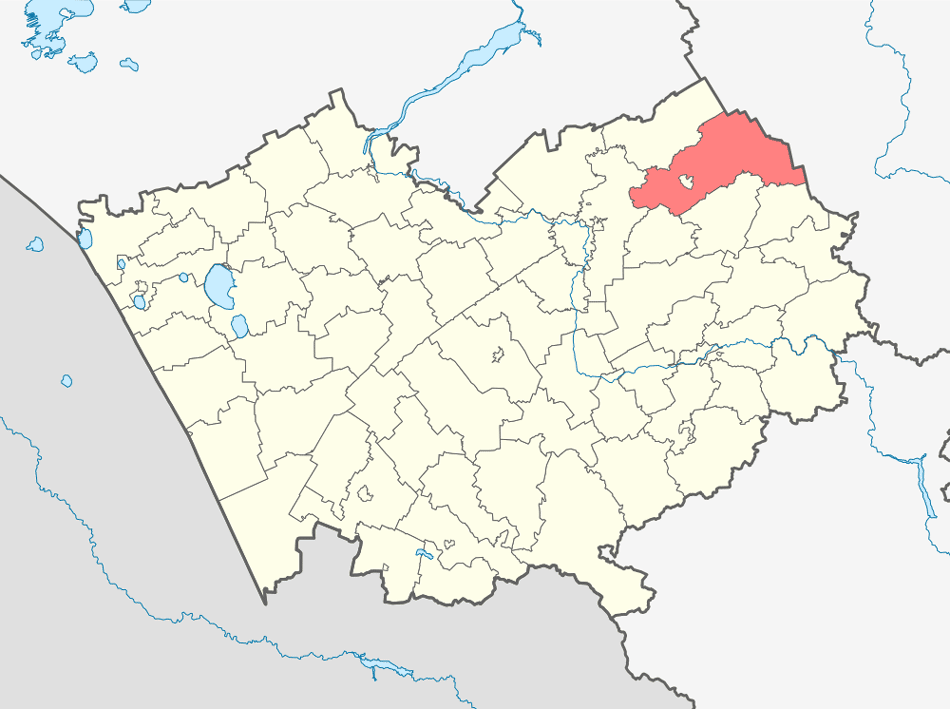 Заринский район на карте Алтая