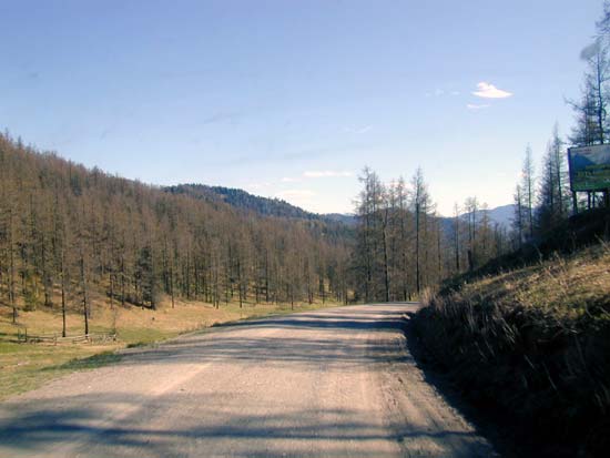 Спусск с Кырлыкского перевала