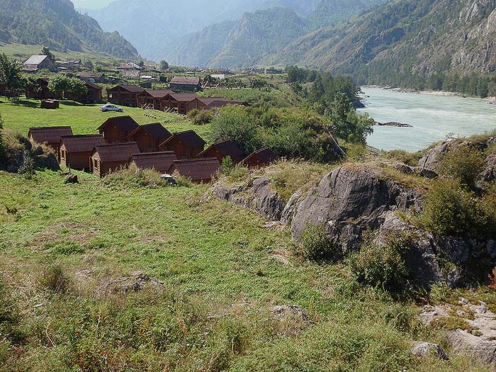 Фотографии : Горный Алтай : База отдыха «Еланда» : Панорама верхнего ...