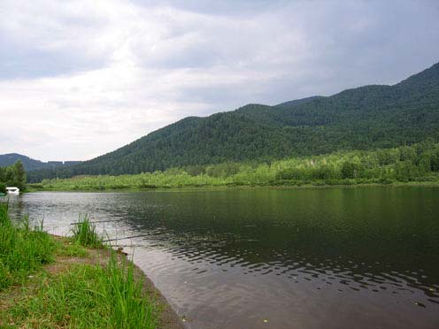 Вид на озеро Манжерок