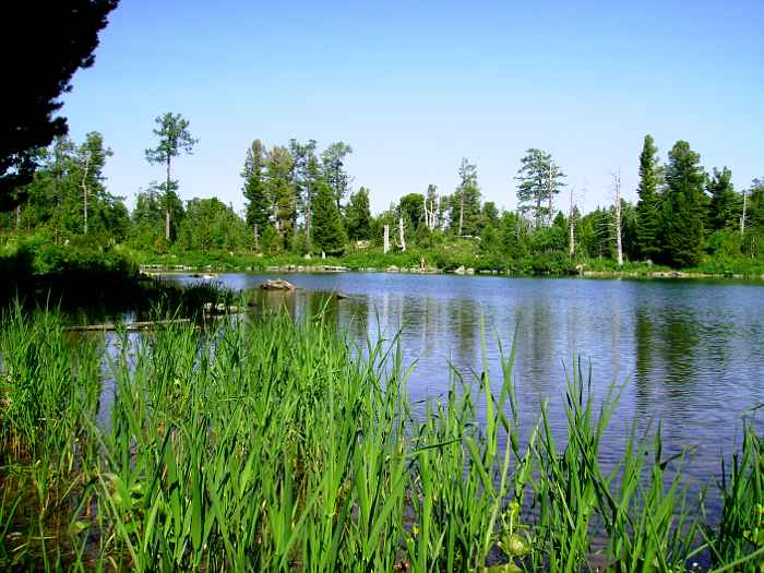 Вид на озеро с западного берега